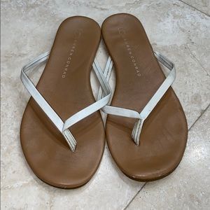 Lauren Conrad Tan and White Flip Flops